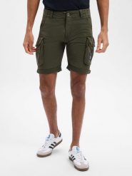 Alpha Industries Spodenki Mężczyźni Bawełna szary, 31. Szare szorty męskie Alpha Industries, z bawełny, bez kołnierzyka. Za 279.95 zł.
