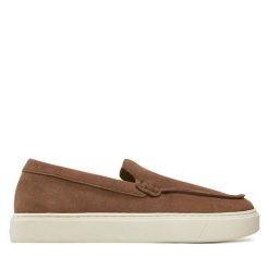 Półbuty Calvin Klein. Brązowe półbuty męskie CALVIN KLEIN, bez zapięcia. Za 389.99 zł.