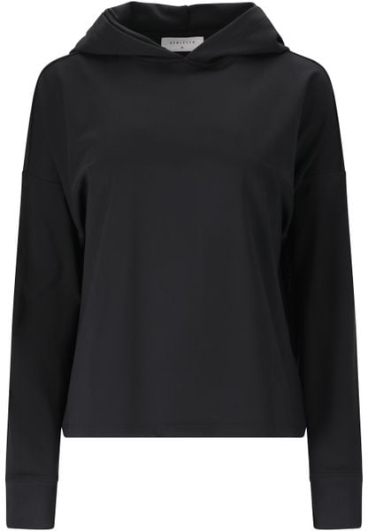 Bluza damska z kapturem Athlecia Guyana. Czarne bluzy sportowe damskie Athlecia, z materiału. Za 235.65 zł.