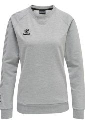 Damska bluza bawełniana Hummel Move Grid. Szare bluzy z nadrukiem damskie HUMMEL, s, z bawełny. Za 238.00 zł.
