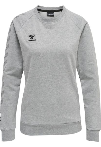Damska bluza bawełniana Hummel Move Grid. Szare bluzy sportowe damskie HUMMEL, xs, z bawełny. Za 208.10 zł.
