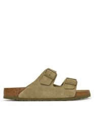 Birkenstock Klapki Arizona 1031998 Khaki. Brązowe klapki i japonki męskie Birkenstock, ze skóry. Za 549.99 zł.