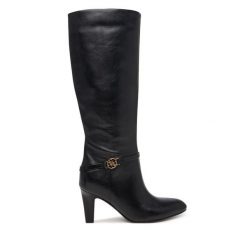 Kozaki Guess. Czarne kozaki damskie Guess, bez obcasa, na słupku. Za 1,059.00 zł.