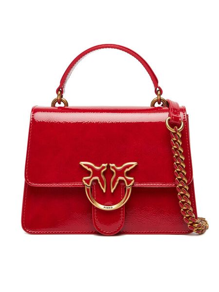 PINKO Torebka Love One Top Handle Mini Light PE 25 PLTT 100071 A1UV Czerwony. Czerwone torebki klasyczne damskie Pinko, bez wzorów, ze skóry, bez dodatków. Za 879.99 zł.