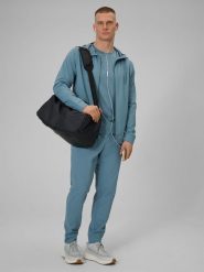 4F Spodnie treningowe szybkoschnące męskie - granatowe XXL. Niebieskie spodnie materiałowe męskie 4f, bez wzorów. Za 179.99 zł.