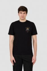 AERONAUTICA MILITARE Czarny bawełniany męski t-shirt Short Sleeve, Rozmiar XXL. Czarne t-shirty męskie AERONAUTICA MILITARE, m, bez wzorów, z bawełny, bez kołnierzyka. W wyprzedaży za 180.99 zł.