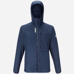 Kurtka softshell męska MILLET Parmelan Windbreaker Hoodie M czarna. Niebieskie kurtki outdoor męskie Millet, m, z aplikacjami, z materiału, z kapturem. Za 299.00 zł.