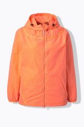 Damskie Kurtka przeciwwiatrowa hydrofobowa kaptur. Brązowe kurtki damskie Ulla Popken, plus size, bez wzorów, z materiału, z kapturem. Za 429.99 zł.