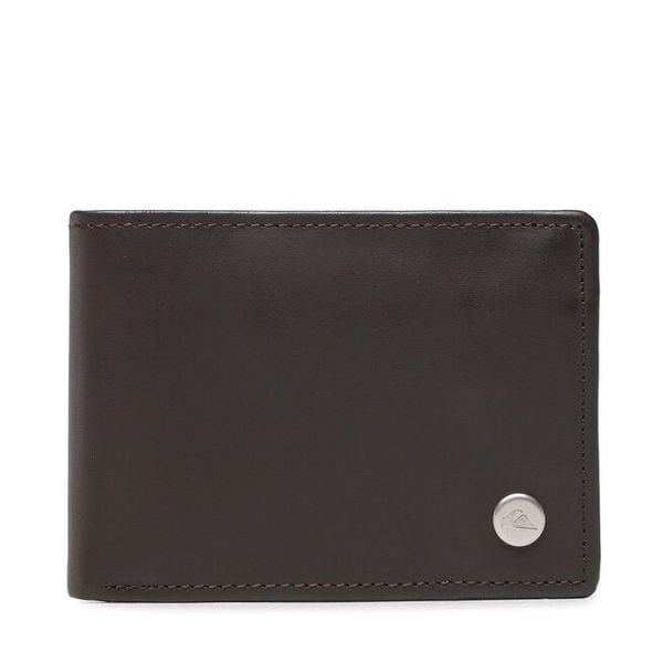 Portfel Quiksilver. Brązowe portfele męskie Quiksilver, bez wzorów. Za 149.99 zł.