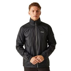 Kurtka Przeciwdeszczowa Męska Lyle IV. Czarne kurtki męskie Regatta, na lato, m, bez wzorów, z materiału, z kapturem. Za 348.99 zł.