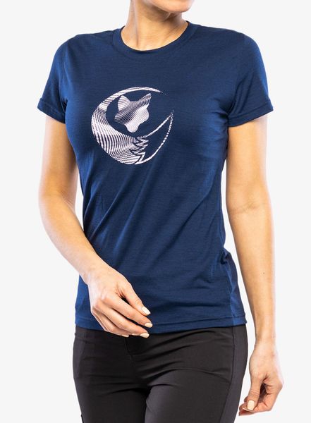 Koszulka z nadrukiem damska Sensor Merino Active PT. Niebieskie t-shirty damskie Sensor, l, bez wzorów, z materiału, bez kołnierzyka. Za 308.99 zł.