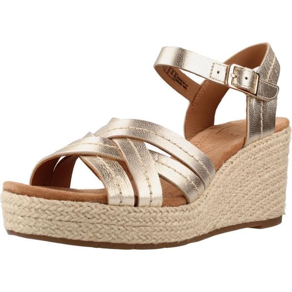 Sandały CLARKS SABINA STRAP Złoty. Żółte obuwie trekkingowe damskie Clarks. Za 257.99 zł.