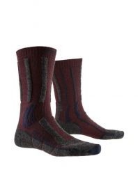 Skarpety trekkingowe X-SOCKS TREK X MERINO LT 4.0. Czerwone skarpetki damskie X-Socks, bez wzorów, z materiału. Za 95.00 zł.