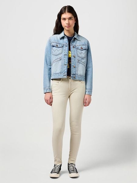 Wrangler Kurtka dżinsowa w kolorze błękitnym rozmiar: S. Niebieskie kurtki damskie Wrangler, s, bez wzorów, z bawełny, bez kaptura. Za 217.99 zł.