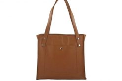 Shopperka skórzana BARBERINI'S j. brązowa 914-12. Brązowe shopper bag damskie Barberinis, bez wzorów, ze skóry, na ramię, małe, bez dodatków. Za 289.99 zł.