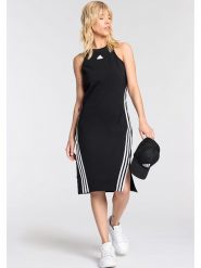 Adidas Sukienka w kolorze czarnym rozmiar: L. Czarne sukienki damskie Adidas, l, bez wzorów, bez kołnierzyka, bez ramiączek, midi. Za 140.20 zł.