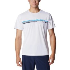 Koszulka sportowa męska Columbia Hike Graphic SS z krótkim rękawem. Białe t-shirty sportowe męskie Columbia, m, bez ramiączek. Za 169.00 zł.