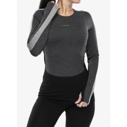 Bluza termoaktywna damska Icebreaker 260 ZoneKnit LS Crewe. Szare bluzy bez kaptura damskie Icebreaker, l. Za 392.99 zł.