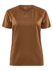 Craft Koszulka "Pro Trail" w kolorze jasnobrązowym do biegania rozmiar: L. Brązowe bluzki sportowe damskie Craft, l, bez wzorów, bez ramiączek. Za 126.99 zł.