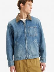Levi´s Kurtka dżinsowa w kolorze niebieskim rozmiar: M. Niebieskie kurtki męskie m, bez wzorów, z bawełny, bez kaptura. Za 230.59 zł.
