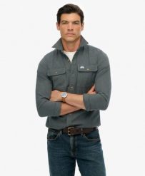 Superdry Koszula Trailsman Relaxed Fit z bawełny organicznej. Zielone koszule damskie Superdry., m, z aplikacjami, z bawełny, bez kołnierzyka, bez ramiączek. Za 387.25 zł.