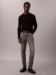 Calvin Klein Jeans Dżinsy slim Mężczyźni Bawełna szary, 30-32. Szare jeansy męskie Calvin Klein Jeans. Za 329.95 zł.