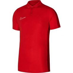 Koszulka sportowa męska Nike Drifit Academy. Czerwone t-shirty sportowe męskie Nike, m, z poliesteru, bez ramiączek, do piłki nożnej. Za 179.25 zł.