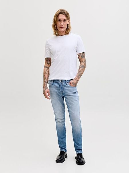 Jack & Jones Dżinsy "Glenn" - Skinny fit - w kolorze błękitnym rozmiar: W33/L32. Niebieskie jeansy męskie Jack & Jones. Za 184.46 zł.