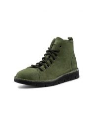 Natural world Skórzane botki w kolorze khaki rozmiar: 38. Brązowe botki damskie natural world, z wełny, bez obcasa, bez zapięcia. Za 218.05 zł.