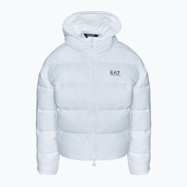 Kurtka damska EA7 Emporio Armani Train Shiny ECO Extra Padded Bomberka. Białe kurtki damskie EA7 Emporio Armani, s, bez wzorów, z materiału, bez kaptura. Za 659.99 zł.