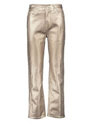 Scotch & Soda Spodnie w kolorze złotym rozmiar: W28. Żółte spodnie materiałowe damskie Scotch & Soda, bez wzorów, z materiału, klasyczne, z podwyższonym stanem. Za 140.53 zł.