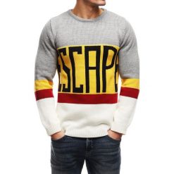 Męska bluza ZAVIN GREY. Szare bluzy bez kaptura męskie Męska bluza ZAVIN GREY, l. W wyprzedaży za 69.00 zł.
