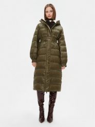 TWINSET Płaszcz zimowy 232TT2351 Zielony Regular Fit. Zielone płaszcze damskie Twinset, na zimę, bez wzorów, z syntetyku. Za 1,589.00 zł.