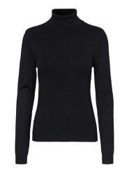 Vero Moda Sweter "Glory" w kolorze czarnym rozmiar: M. Czarne golfy damskie Vero Moda, m, bez wzorów, bez ramiączek. Za 105.38 zł.