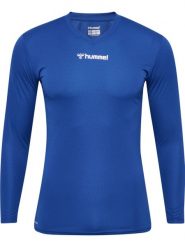 Koszulka z długim rękawem sportowa Hummel BL Essential Tee. Niebieskie bluzki sportowe damskie HUMMEL, l, bez wzorów, z materiału, bez ramiączek. Za 84.00 zł.