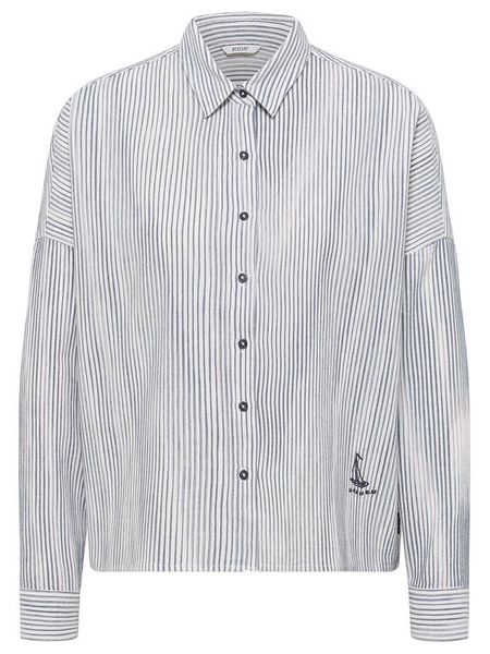 Mustang Koszula Ruby 1016577 Niebieski Loose Fit. Niebieskie koszule damskie Mustang, bez wzorów, z bawełny, bez kołnierzyka, bez ramiączek. Za 169.99 zł.