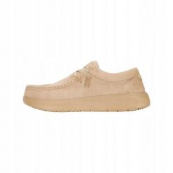 HeyDude Męskie Buty Mokasyny Wsuwane Zamszowe Wally Comf Suede 43. Brązowe mokasyny męskie Hey dude, z materiału. Za 419.00 zł.
