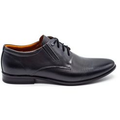 Olivier Buty wizytowe 481 popiel szare. Szare buty wizytowe męskie z jeansu, bez zapięcia. Za 367.89 zł.