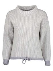 Blue Seven Sweter w kolorze jasnoszarym rozmiar: 40. Szare golfy damskie Blue Seven, bez wzorów, prążkowane, bez ramiączek. Za 70.57 zł.