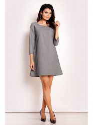 INFINITE YOU Sukienka w kolorze szarym rozmiar: L. Szare sukienki damskie Infinite You, l, bez wzorów, bez kołnierzyka, bez ramiączek, mini. Za 35.18 zł.