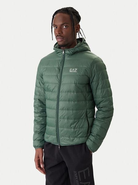 EA7 Emporio Armani Kurtka puchowa 8NPB24 PNGPZ U7260 Zielony Regular Fit. Zielone kurtki męskie EA7 Emporio Armani, l, bez wzorów, z puchu, bez kaptura. Za 839.99 zł.