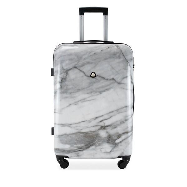 Walizka średnia Semi Line. Szare walizki Semi-line, bez wzorów, średnie. Za 209.99 zł.