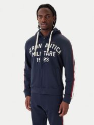 Aeronautica Militare Bluza 261FE2070UF00677 Granatowy Comfort Fit. Niebieskie bluzy bez kaptura męskie AERONAUTICA MILITARE, m, z bawełny. Za 799.99 zł.