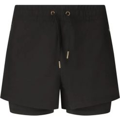 Damskie szorty 2 w 1 Athlecia Timmie V3. Czarne spodenki sportowe damskie Athlecia, l, z materiału, do biegania. Za 175.50 zł.