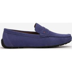Niebieskie Mokasyny Syryxio. Niebieskie mokasyny męskie Born2be, na wiosnę, ze skóry. Za 139.99 zł.
