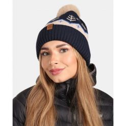 Damska czapka zimowa Kilpi CARMEN-W. Niebieskie czapki zimowe damskie Kilpi, z wełny. Za 60.57 zł.