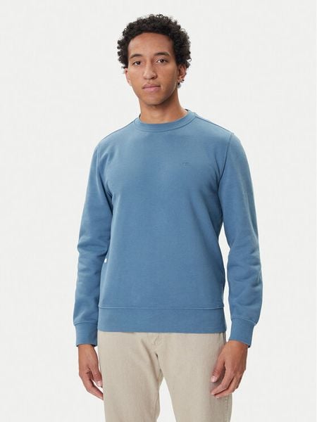 Mustang Bluza Clio 1016963 Niebieski Regular Fit. Niebieskie bluzy bez kaptura męskie Mustang, m, z bawełny. Za 169.99 zł.