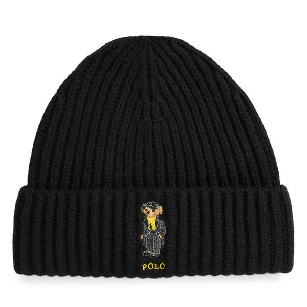 Czapka Polo Ralph Lauren. Czarne czapki zimowe damskie Polo Ralph Lauren. Za 399.99 zł.