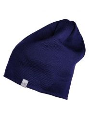 Capo Wełniana czapka beanie w kolorze granatowym rozmiar: onesize. Niebieskie czapki zimowe damskie Capo, z materiału. Za 83.42 zł.