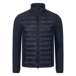 Kurtka jeździecka z mieszanki softshellowej ELT Missouri. Niebieskie kurtki męskie ELT, s, bez wzorów, z elastanu, bez kaptura. Za 367.95 zł.
